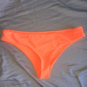 Neon Orange Cheeky Bikini Bottom